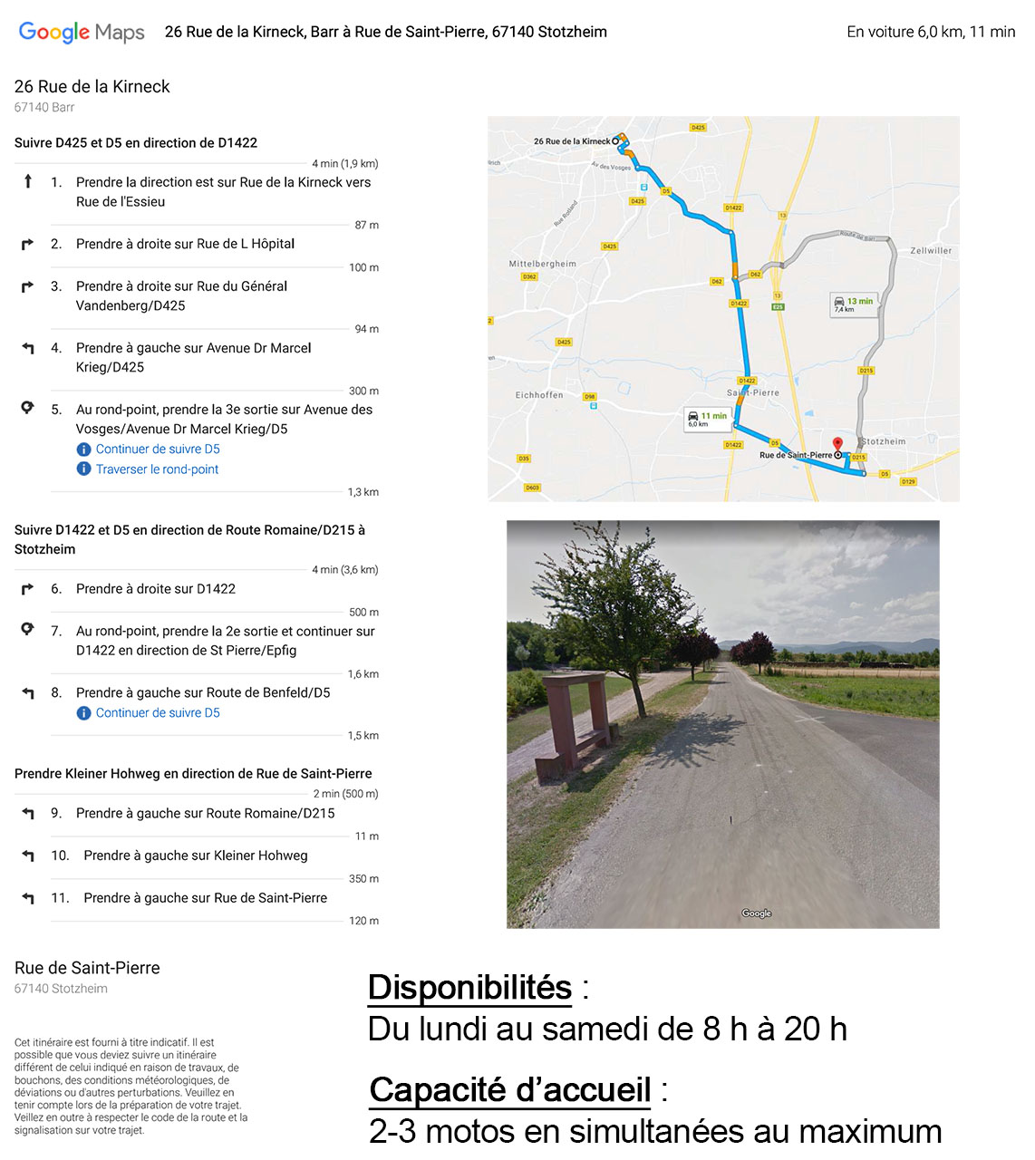 Accès plateau moto